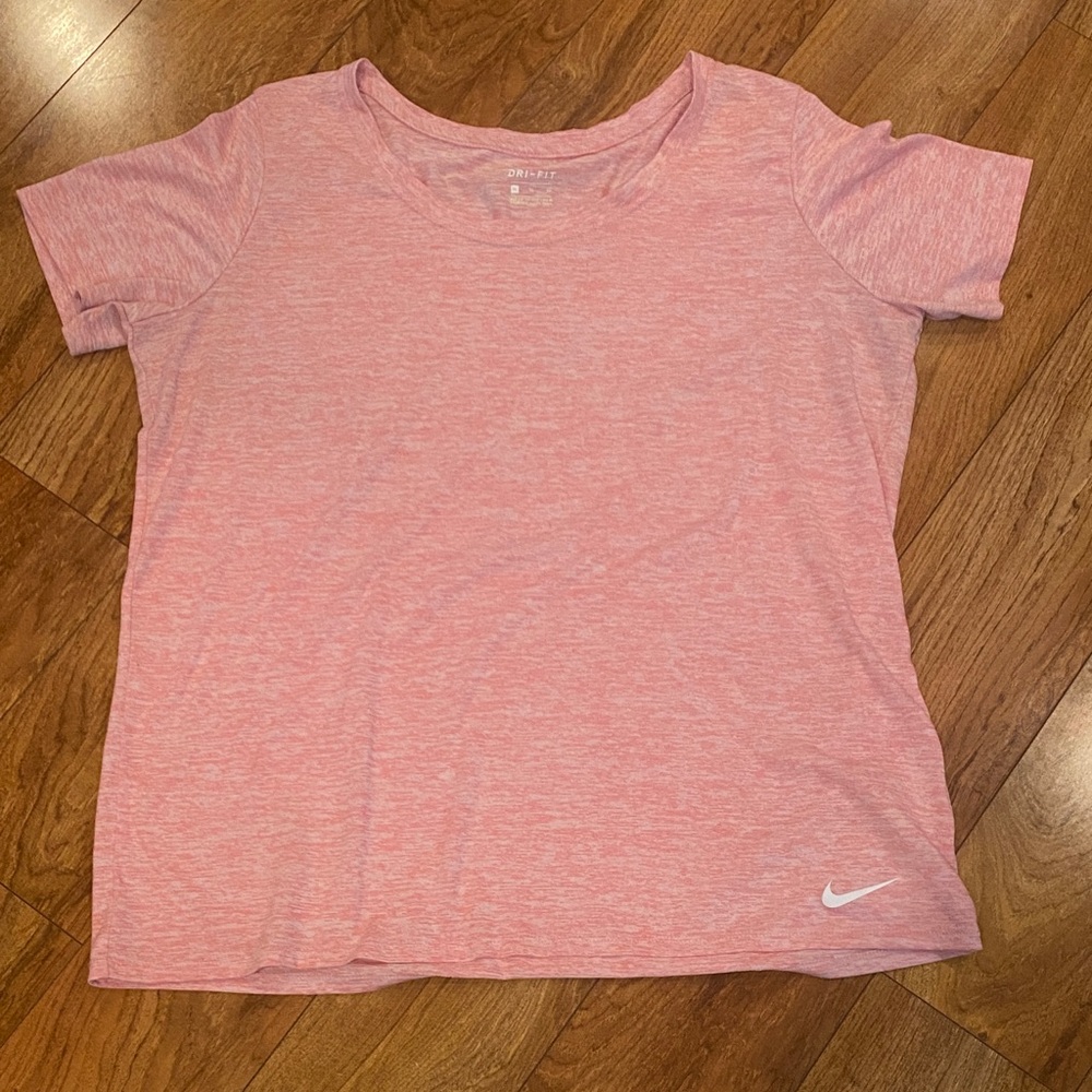 Nike Light Pink Heather Dri-FIT Short Sleeve Tee